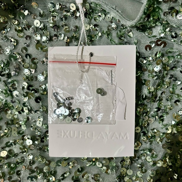 LIKE NEW Maya Deluxe Sequin Dress Mint Green 18 - Picture 2 of 5